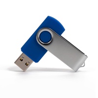 Flashdisk USB Logam Lipat Putar dengan Cetak Logo Kustom dan Ukiran, USB 3.1, Pilihan 8GB/16GB/32GB, untuk Perusahaan dan Pameran