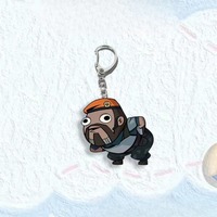 Porte-clés en acrylique pour fans d'anime et de jeux, avec motif abstrait, personnage Clove, version Q, breloque de sac à dos, cadeau pour fans