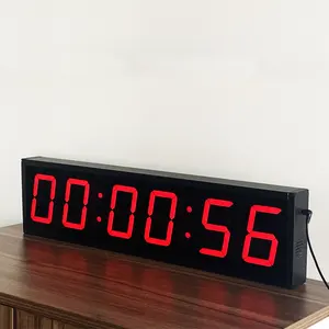 CHEETIE CP019 Large 4 Inch 5 Inch Double Sided Display LED Wall Countdown Clock with Seconds For School Home Office