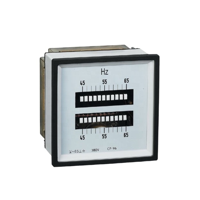 High Quality Reed Type Frequency Meter 230V Hz Frequency Meter 45~65Hz Analog Panel Meter