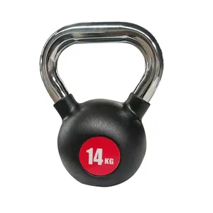 Thép kettlebell cao su tráng quả tạ cho phòng tập thể dục nhà