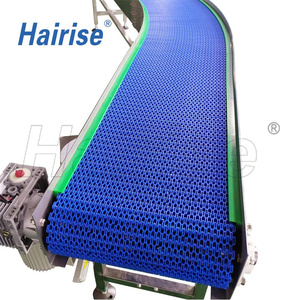 Hygiënische modulaire kunststofband spiraalvormige transportband met 90 graden bocht ° /180 °   Draait voor diverse toepassingen - Product Image 4