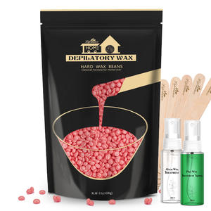 Lifestance 450G Roze <span class=keywords><strong>Wax</strong></span> Kralen Ontharing Met Houten Wassticks Voor Gezichts-En Lichaamsgebruik 100% Anti-Allergie Snel Smelten - Product Image 1