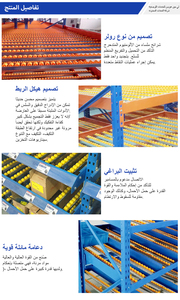 Estanterías de Almacenamiento de Acero con Rodillos de Gravedad, Certificación CE, Estanterías Industriales para Palés, Recogida Rápida, Modulares - Product Image 4