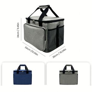 Wholesale Customized Logo Outdoor Lunch Bag High Quality Picnic Insulated Fashionable 600D Letter Zipper Closure Cooler Bag - Product Image 6