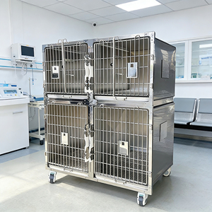 <span class=keywords><strong>Cage</strong></span> médicale en acier inoxydable 304 pour chiens, <span class=keywords><strong>cage</strong></span> d'hospitalisation pour animaux de compagnie, <span class=keywords><strong>cage</strong></span> d'hébergement à quatre compartiments, <span class=keywords><strong>cage</strong></span> pour chats et chiens pour animaleries - Product Image 1
