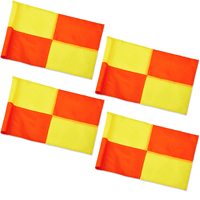 Banderas de señalización impermeables para árbitro de fútbol 2024, un par, banderín de árbitro de línea, equipo esencial
