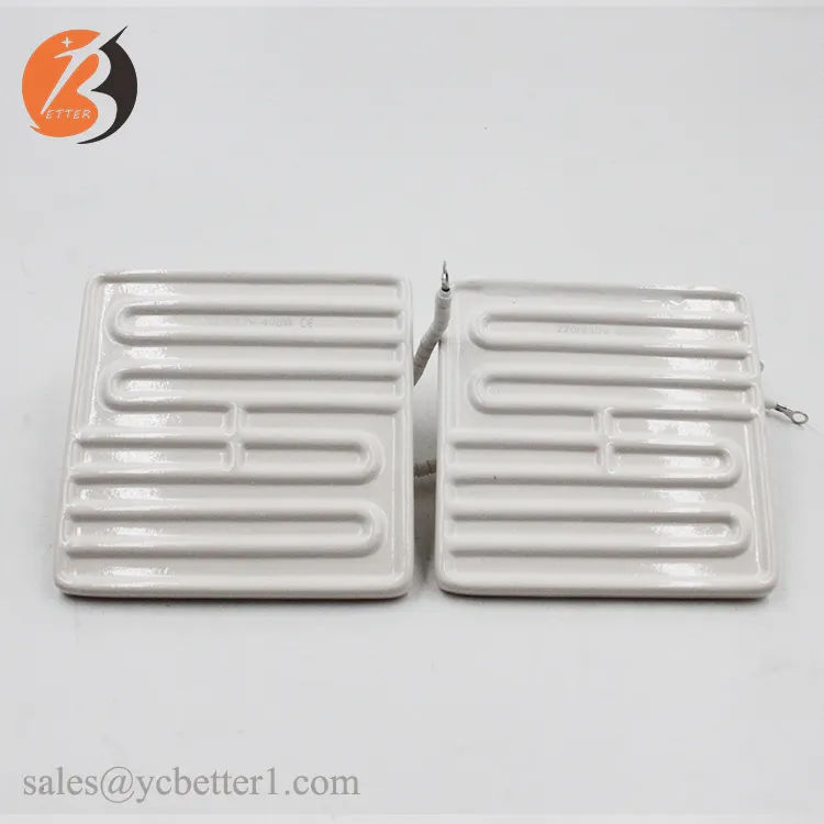 240v 500w infrared ceramic heating element heater flat square shape