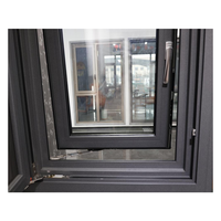 Ventana Abatible de Aleación de Aluminio de Grado Museo con Certificación Energy Star, Control de Insectos y Climatización para Exteriores de Villas y Salas de Estar
