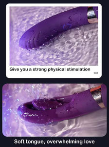 Vibrador de Doble Estimulación con 10 Frecuencias, Simulador de Lengua, Resistente al Agua, para Masturbación Femenina, con Vibración y Estimulación de Dedos - Product Image 3