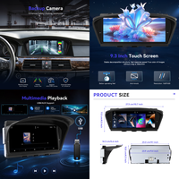 Radio Mobil Podofo untuk BMW Seri 3/5 E60 2005-2008 9.3" IPS Wireless CarPlay Android Auto AirPlay Dual USB Kamera AHD Linux ODM