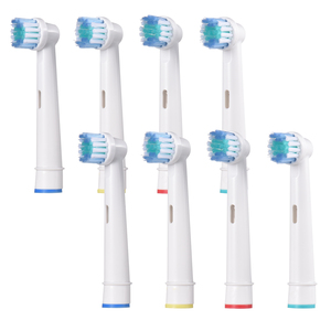 Tête <span class=keywords><strong>de</strong></span> <span class=keywords><strong>brosse</strong></span> à dents électrique, 8 pièces, compatible avec la <span class=keywords><strong>brosse</strong></span> à dents électrique <span class=keywords><strong>Oral</strong></span> <span class=keywords><strong>B</strong></span>, têtes <span class=keywords><strong>de</strong></span> <span class=keywords><strong>brosse</strong></span> <span class=keywords><strong>de</strong></span> remplacement pour le soin des gencives sensibles - Product Image 1