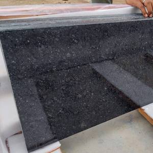 Premium <b>Polished</b> <b>Black</b> Granite Slab with Natural Veining for Kitchen Countertops Flooring and Wall Cladding - Product Image 2