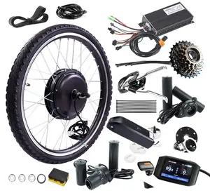 High Speed 80km/h Ebike Conversion Kit 5000w 72v Electric Scooter Engine 80A 100A Controller Ebike Conversion Kit 27.5inch Rim
