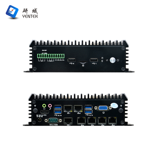 Warranty 3 Year Intel J1900 J6412 4 6 7 8 10th Gen I3 I5 I7 6 RJ45 Gigabit Ethernet Embedded Industrial Mini PC