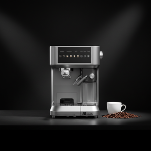 Machine à café électrique programmable Anbolife, réservoir à lait en acier inoxydable, 1400W, machine à cappuccino à une touche, mousseur automatique - Product Image 4