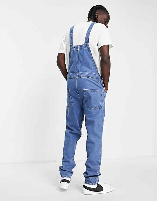 RUYIカスタムデニムダンガリー男性用デニムジャンプスーツJean Denim 