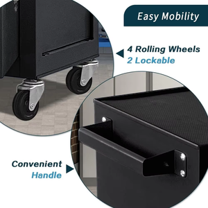 Altertool Cofre <span class=keywords><strong>de</strong></span> <span class=keywords><strong>herramientas</strong></span> <span class=keywords><strong>de</strong></span> acero <span class=keywords><strong>de</strong></span> 13 cajones Puerta <span class=keywords><strong>doble</strong></span> <span class=keywords><strong>con</strong></span> <span class=keywords><strong>ruedas</strong></span> <span class=keywords><strong>Caja</strong></span> <span class=keywords><strong>de</strong></span> <span class=keywords><strong>herramientas</strong></span> desmontable grande para almacenamiento mecánico OEM personalizable - Product Image 4