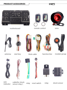 <span class=keywords><strong>Alarma</strong></span> Antirrobo <span class=keywords><strong>para</strong></span> Automóvil con LED SPY PLC, con Arranque Remoto y Entrada sin Llave, Alcance de 1000 m <span class=keywords><strong>para</strong></span> SUV/Sedanes - Product Image 3