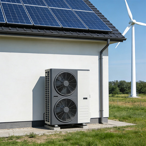 Pompe à chaleur hybride éolienne solaire à source d'air conforme aux normes européennes pour le chauffage domestique – Le système éolien + PVT + pompe à chaleur est un système énergétique - Product Image 3