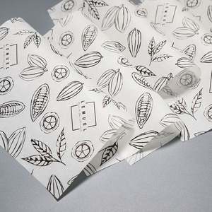 กระดาษห่ออาหารกันไขมันสำหรับใส่ตะกร้าและกระดาษอบขนมปัง แซนวิช เบอร์เกอร์ พิซซ่า - Product Image 3