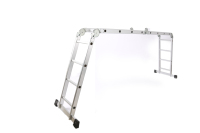 Échelle escamotable multifonctionnelle en aluminium 4x4 portable pour usage domestique et industriel