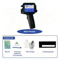 Yaomatec Nueva Mini Impresora de Inyección de Tinta Portátil, Impresora de Etiquetas con Fecha de Caducidad, Código QR, Código de Barras, para Botellas de Plástico