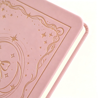 Carnet A5 à couverture rigide rose, motif personnalisé, carnet de notes relié, journal d'écriture, papeterie, cadeau pour femmes