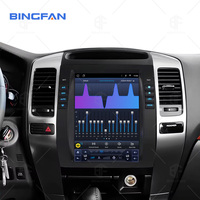 Layar Mobil Tesla 9.7 Inci GPS Navigasi Android Head Unit Radio Mobil untuk Toyota Land Cruiser Prado 120 Lexus GX470 2002-2009