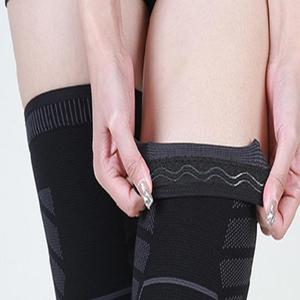 Sport calcio sicurezza in Nylon elasticizzato antiscivolo compressione calze traspiranti supporto polpaccio basket protezione per le gambe - Product Image 5