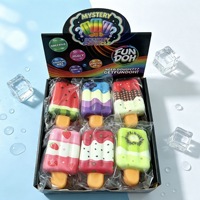 Nouvel Arrivage Jouet Anti-Stress Squishy en PU à Remontée Lente, Simulation Fruits et Crème Glacée, Jouet Fidget à Presser en Forme de Sucette Glacée