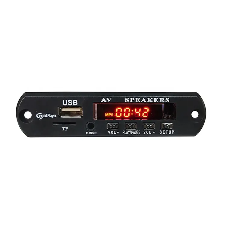 Taşınabilir USB SD Bt MP3 MP4 AVI DVD Video oynatıcı modülü, araba MP5 çalar kayıt devre dekoder kurulu radyo FM LCD ile