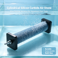 Diffuseur de bulles cylindrique en carbure de silicium fritté, plusieurs tailles, pour aquarium, oxygénateur écologique, emballage inclus