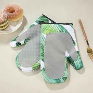 Oven Mitts Silicone Extra <b>Long</b> Professional Silicone Kitchen <b>Gloves</b> - Product Image 2