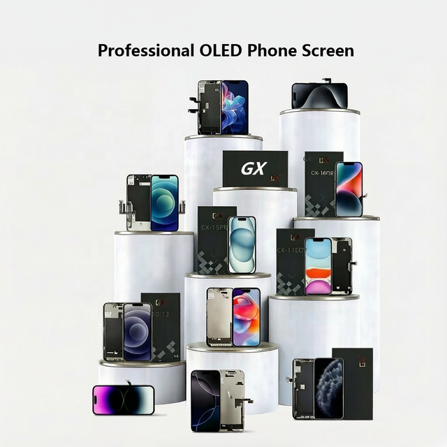 GX High Quality OLED A-Grade Screen IC Swap Bulk Order Assembly Replacement Display for 17 Pro Max 1 Year Wholesale Repair
