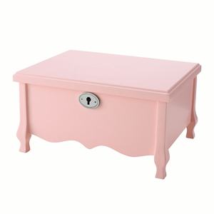 Caja de Música de Lujo Rosa Princesa con Llave, Regalo para Niñas, Bailarina, Joyero Personalizado, Caja Musical para Bisutería - Product Image 2