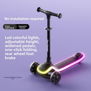 Scooter <span class=keywords><strong>Triciclo</strong></span> y Patineta de Empuje con Luces LED para Niños y Niñas de 3 a 6 Años - Product Image 2