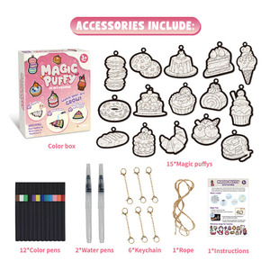 Set Artistico 3D con Pittura Magica a Spugna per Disegnare Cuori, Giocattoli in Plastica per Bambini dai 2-4 Anni - Product Image 1