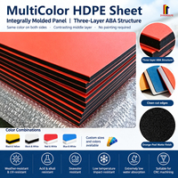 Plaque en plastique sandwich bicolore HDPE gravable pour panneaux d'avertissement et étiquettes d'identification