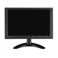 Moniteur LCD de bureau HD 10,1 pouces pas cher avec interface AV BNC VGA USB