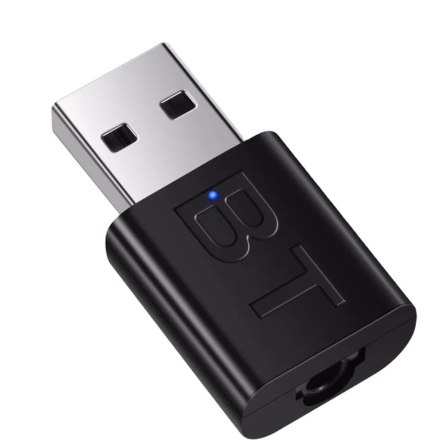 2 in 1 Transmitter and Receiver Adapter Car Bt 5.0 Wireless 3.5mm AUX Mp3 Player