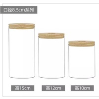 Vase Terrarium en Verre Cylindrique Transparent avec Couvercle en Liège à Trou Central, Design Méditerranéen Écologique pour Petits Poissons Betta