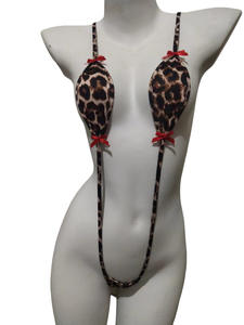 <span class=keywords><strong>Ensemble</strong></span> complet de lingerie sexy et érotique pour <span class=keywords><strong>femme</strong></span>, style tendance, avec haut de bikini micro mini à nœud et dos nu, et string. - Product Image 4