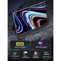Moniteur portable 14,5 pouces 4K 100% sRGB avec 400 nits et un rapport de contraste de 1500:1, écran étendu