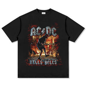 Wholesale Fashion Short Sleeve 100% Cotton High Quality Printing Oversized Drop Shoulder Vintage <strong>T</strong>-<strong>shirts</strong> for Men - Product Image 3