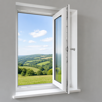 Ventana Abatible de Marco Delgado con Certificación CE, Ventanas y Puertas de Aluminio, Ventana Abatible S para EE. UU.
