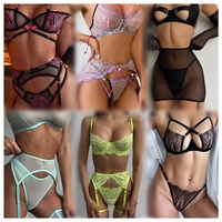 Sous-vêtements en maille filet de pêche pour femmes, sexy, ajustés, respirants, en tissu tricoté, taille exotique, vente en gros