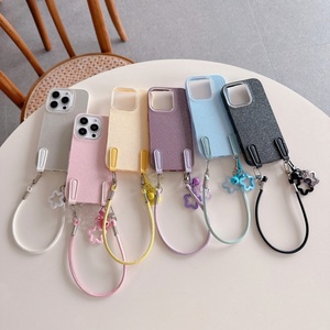 <span class=keywords><strong>Funda</strong></span> para Teléfono IMD con Brillantina, Cordón de Cuero y <span class=keywords><strong>Colgante</strong></span> de Estrella para <span class=keywords><strong>iPhone</strong></span> Serie 17, 16, 15, 14, <span class=keywords><strong>13</strong></span>, Carcasa Protectora Antigolpes - Product Image 2