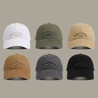 Casquette de baseball unisexe de haute qualité, brodée, assortie aux couleurs, 6 panneaux, visière incurvée, en coton, réglable