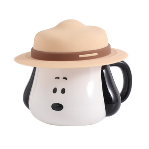 Mug Kopi Cangkir Air Anak-anak Mug Susu Sarapan Anime Keramik Baru Lucu Kartun Minimalis Cangkir Kopi dengan Pegangan - Product Image 1